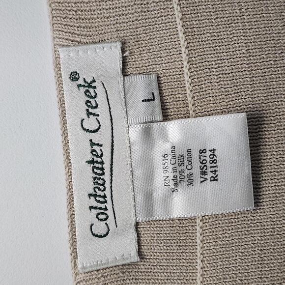 Coldwater Creek Women's Beige Sleeveless Knit Top Size S - Picture 3 of 5
